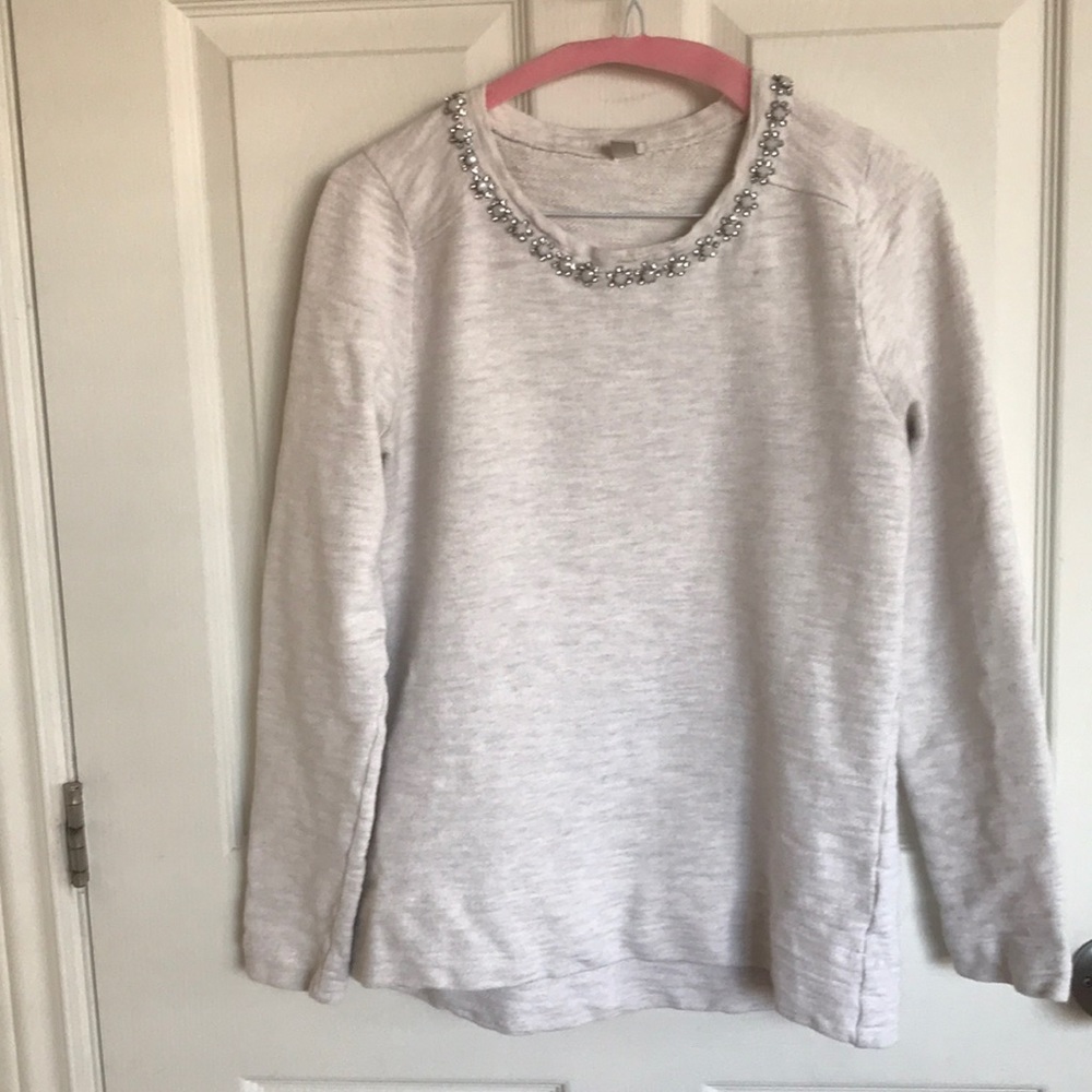 JCrew sweater in light grey